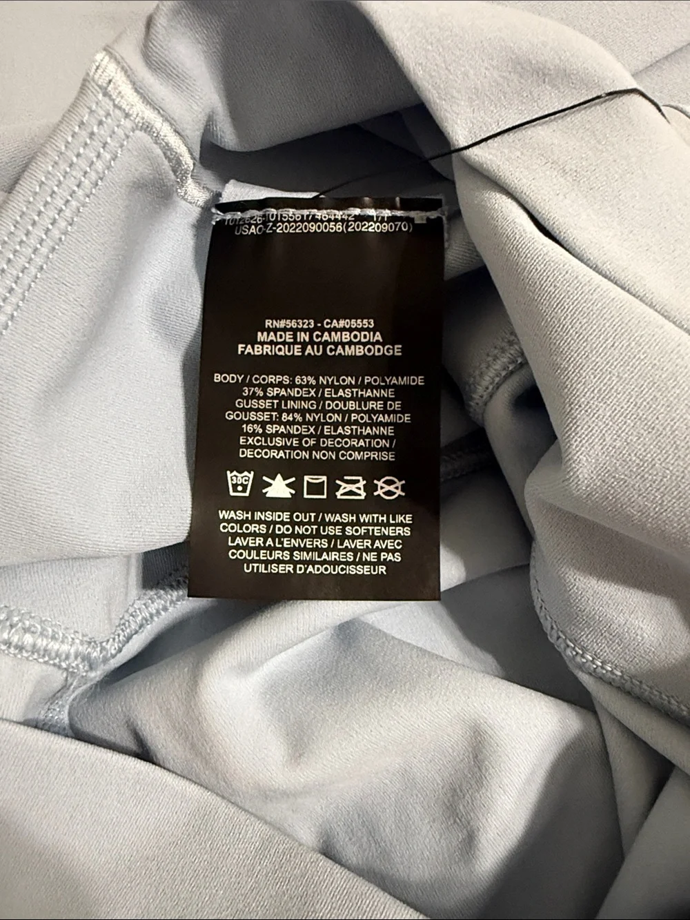Nike Zenvy Dri-Fit Large Blue Gentle-Support High-Waisted Leggings